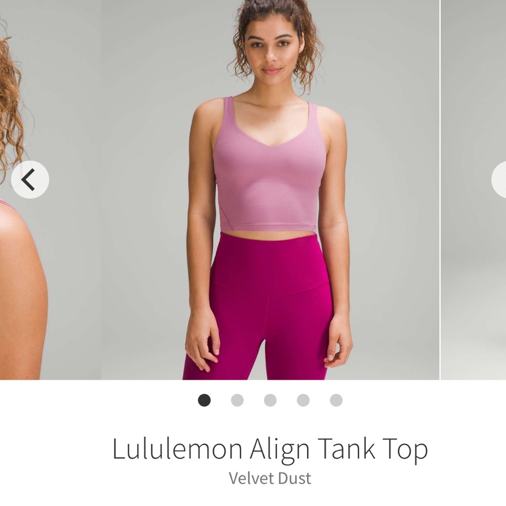 RARE LULULEMON ALIGN TANK VELVET DUST SIZE 4 GREAT CONDITION
